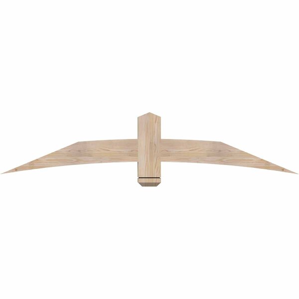Ekena Millwork Bellingham Smooth Timber Gable Bracket, Douglas Fir, 72"W x 15"H x 3 1/2"D x 5 1/2"F, 5/12 Pitch GBW072X15X0406BEL00SDF - main
